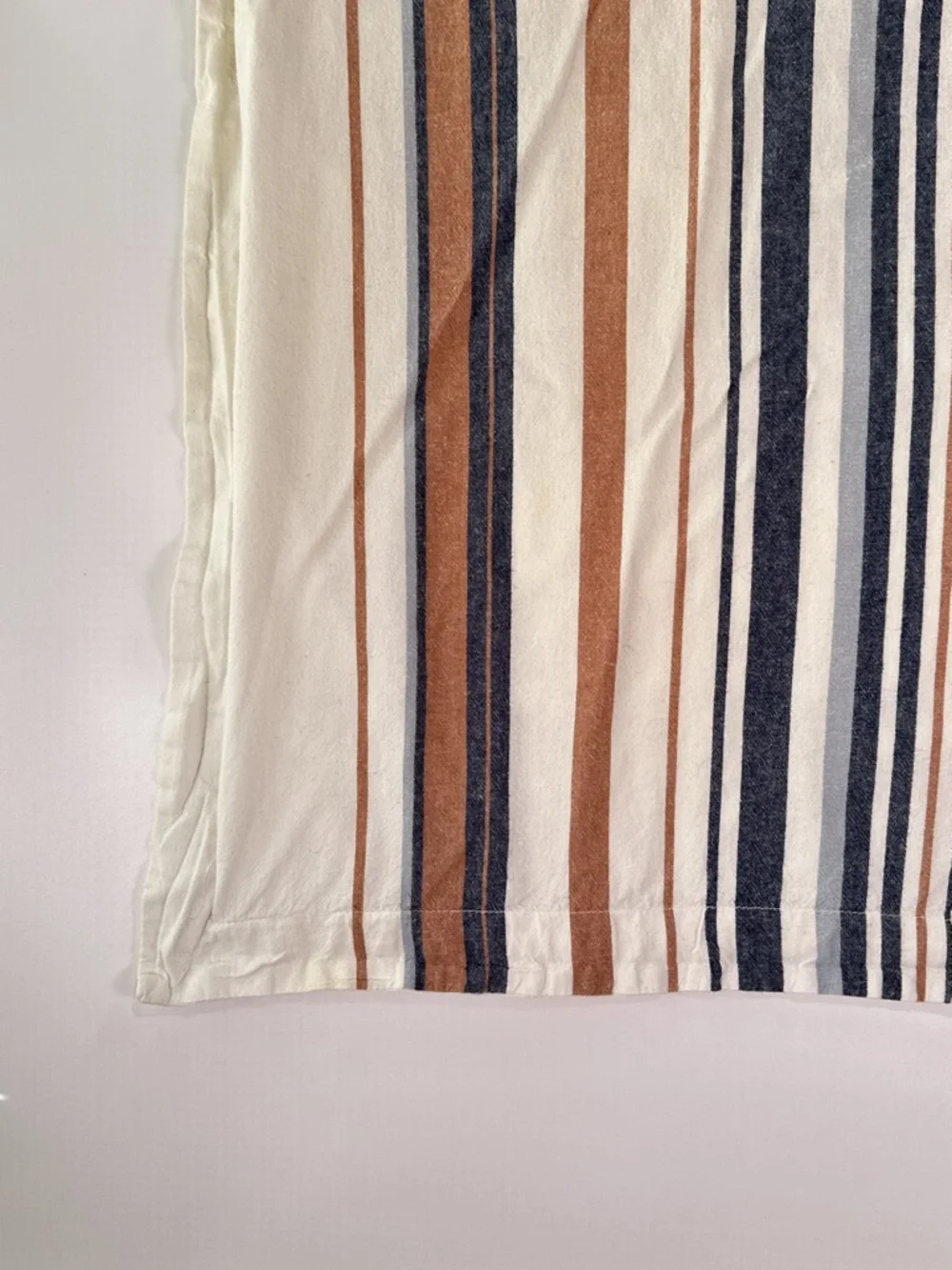 Pendleton Standard Pillow Sham 100% Cotton Stripe Rust Navy